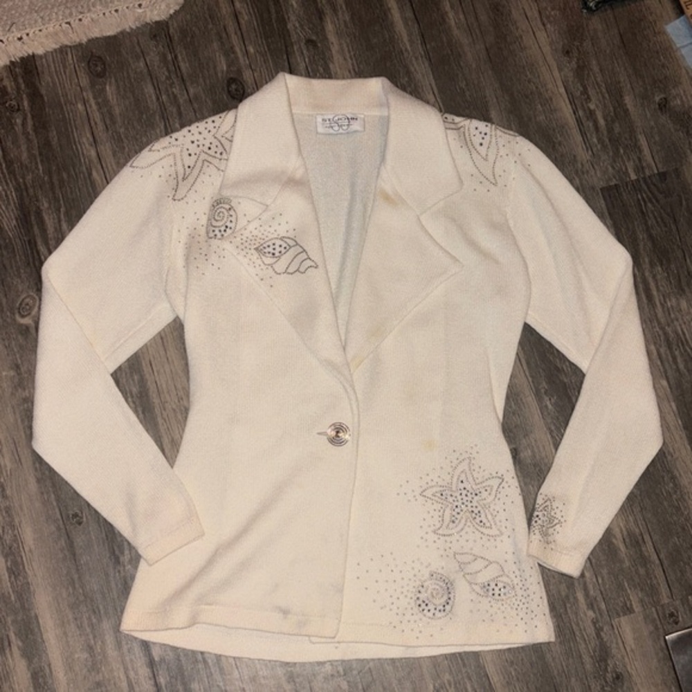Vintage ST. JOHN nautical sweater/ blazer 
Womans small